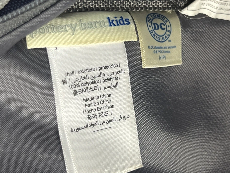 Mochila Disney School Pottery Barn PRE K Liga de la Justicia Superman Batman Foto 3 de 4
