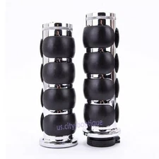 Motorcycle Chrome Handlebar Hand Grips 1" For Harley Davidson XL Sportster 1200
