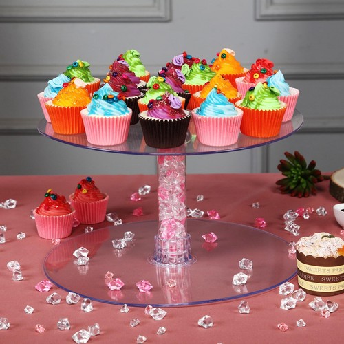 7 Tiers ACRYLIC Clear CAKE STAND Wedding Birthday Cupcake Display Cake Tower - Picture 5 of 7