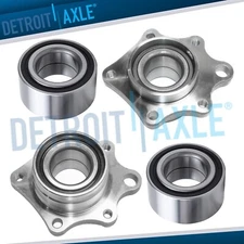 Front + Rear Wheel Bearing Module Assembly for 2003 - 2011 Honda Element w/ ABS