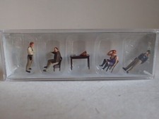 Preiser Polizei Verhör Polizisten alt Uniform 10604 Tisch Stuhl H0 1:87 OVP 4Fig