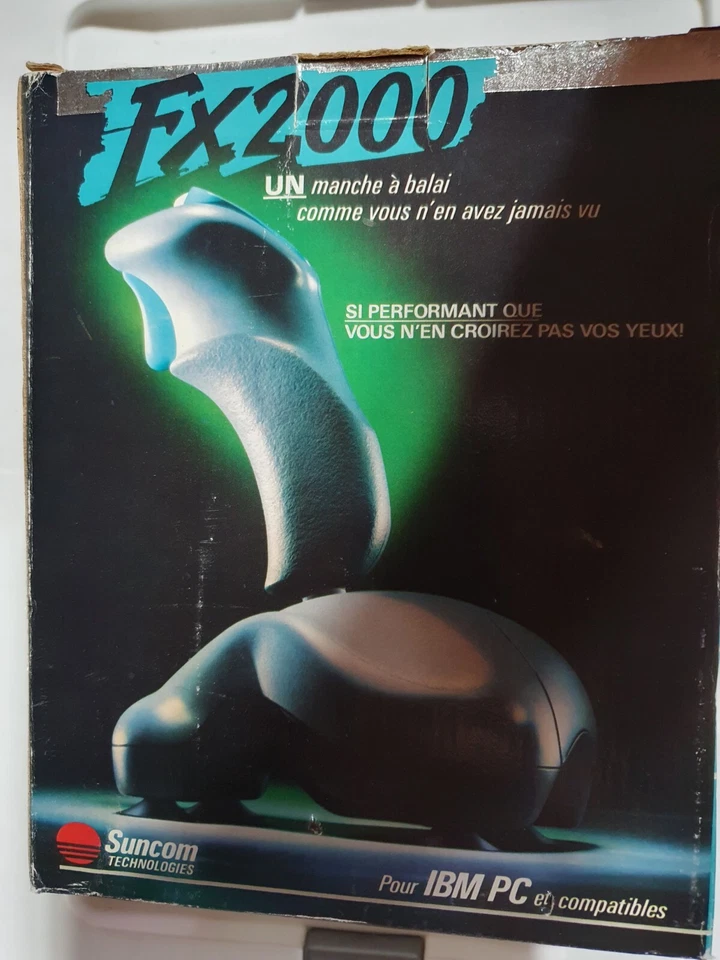 FX2000 THE ULTIMATE FLIGHT CONTROL STICK SUNCOM TECHNOLOGIES FOR IBM AND COMPAT. - Image 2 of 4