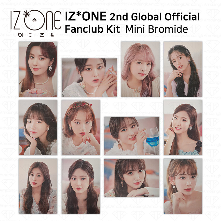 IZ*ONE IZONE 2nd Fanclub WIZONE Official Mini Bromide Poster