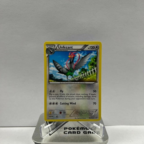 Pokemon TCG Unfezant 86/114 Rare Black & White Base Set LP/NM