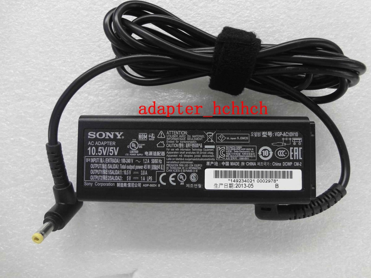 Alimentatore Originale Sony 45W 10.5V/5V Per VAIO Pro SVP112A1CL | VGP-AC10V10