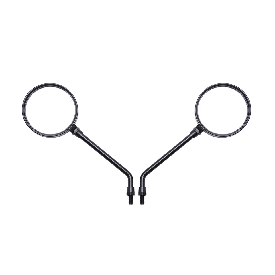 Espejos retrovisores laterales redondos de 4" negro para Kawasaki KLR650 KLR 250 650 Foto 4 de 4