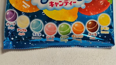 juicyレモンキャンディガラスの車 FIZZY SODA 8 FLAVOR HARD CANDY FROM JAPAN RAMUNE COLA ORANGE GRAPE
