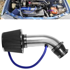 75mm/3" Short Blue Cold Air Intake Fliter Pipe Kit & Cold Air Filter For Hyundai