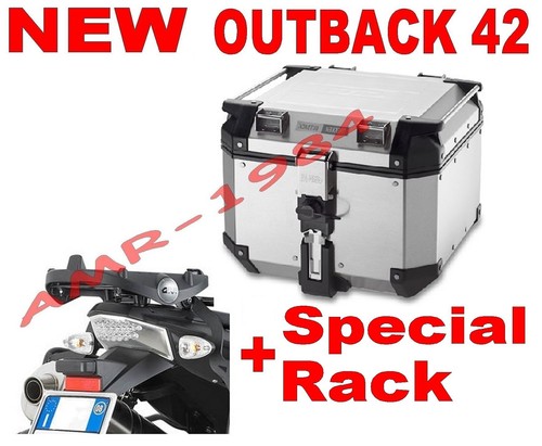 BAULE TREKKER OBK42A OUTBACK 42 LT.+ PIASTRA SRA5108 BMW R 1200 GS 2013 MONOKEY