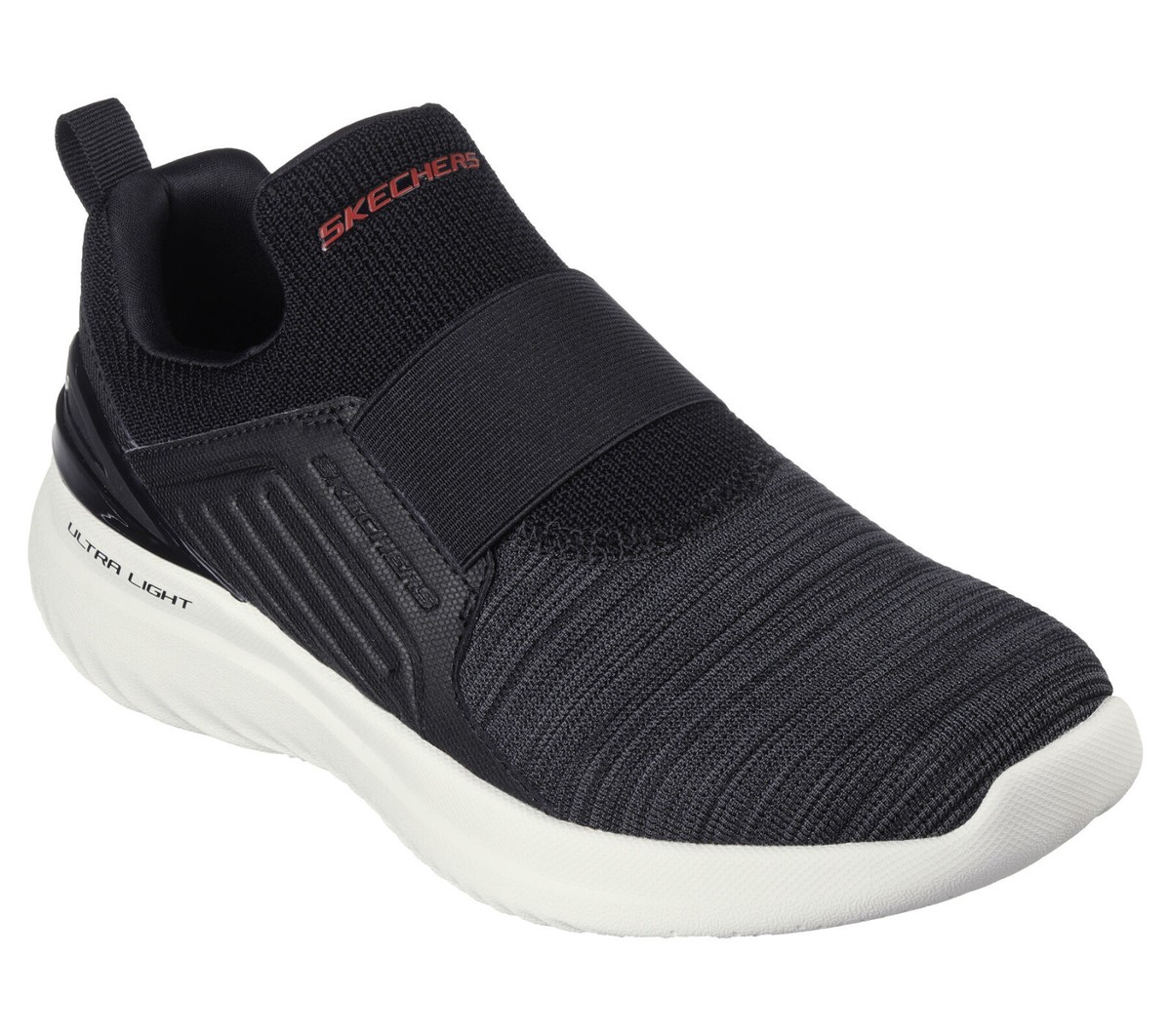 Skechers Strap Wide Mesh cushion Air Cool Mens Black Skechers Strap Wide Mesh cushion Air Cool Mens Black