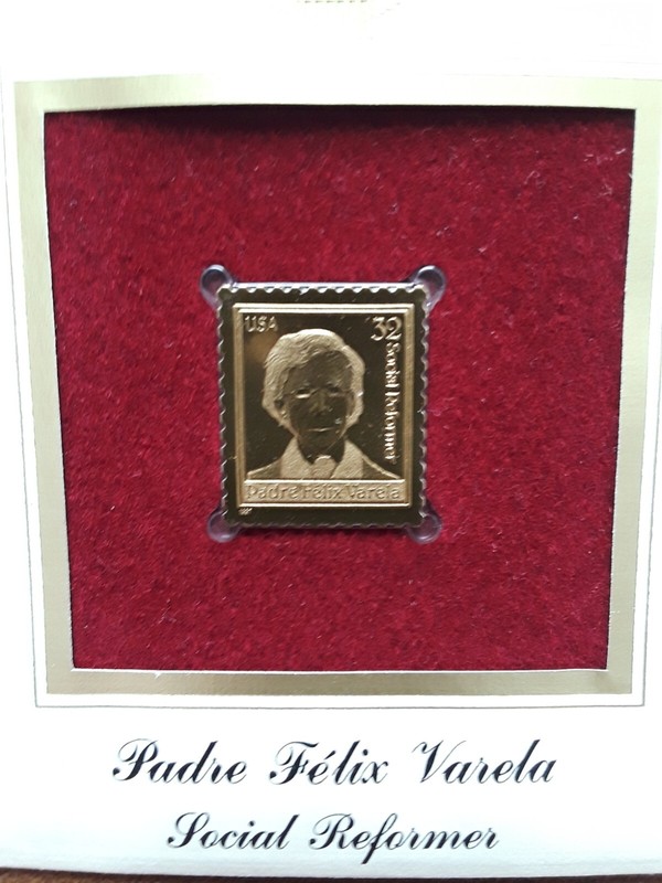 PADRE FELIX VARELA USA #33152 ADDR GOLDEN REPLICA FDCA VERY CLEAN!