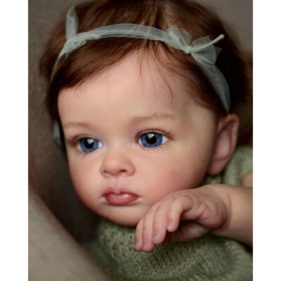 23inch Realistic Reborn Baby Dolls Vinyl Newborn Handsome Girl Doll Xmas Gifts 