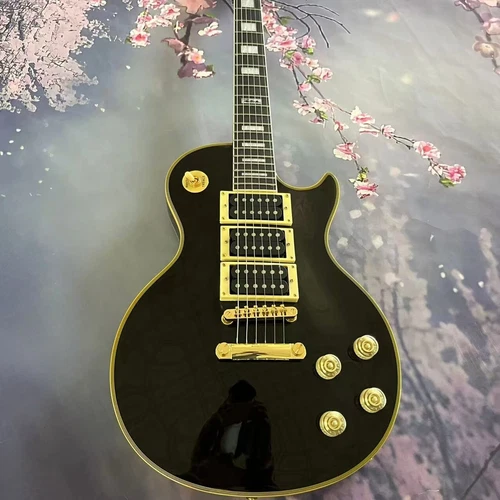 Peter Frampton Signature LP electric guitar 3H pickup yellow binding IN STOCK US