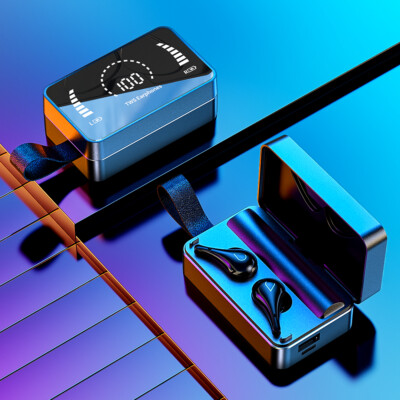 True Wireless Earbuds Bluetooth 5.0 Waterproof Headset Headphones With Mic Case