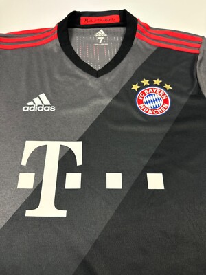 Maillot Extérieur Bayern Munich 2016/17 - Adidas - Taille M - Édition Joueur - Gris