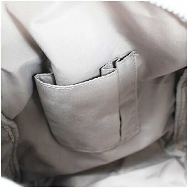 Authentic Kipling Rucksack Nylon Light Gray Used … - image 8