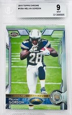 2015 Topps Chrome Melvin Gordon RC #105A Rookie Card BGS 9 Mint 🔥