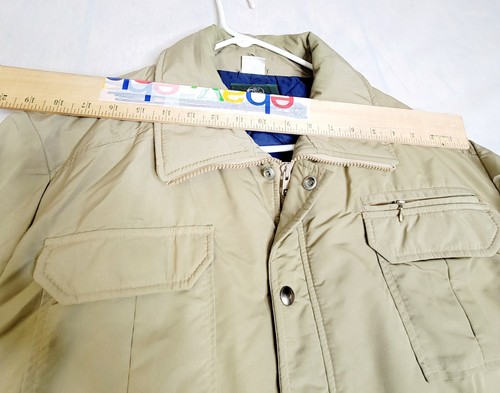 VTG Bass Pro Shops Jacket Men L Boxy Fit Outdoor Y2K USA Tan Lined Thinsulate - Picture 2 of 7