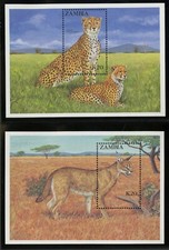 Zambia   1987   Scott # 431-432    Mint Never Hinged Sheet Set