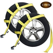 Set Of 2 Robbor Universal Tow Dolly Basket Straps Wheel Net With Flat Hooks Set Of 2 Robbor Universal Tow Dolly Basket Straps Wheel Net With Flat Hooks