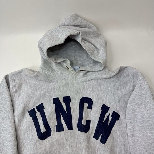 Vintage 90s Champion Reverse Weave Hoodie UNCW North Carolina Wilmington XL Rare - Picture 3 of 9
