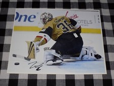 Logan Thompson Signed Las Vegas Golden Knights 8x10 Photo Stanley Cup Champion