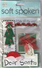 RARE! MAMBI Soft Spoken 3D DEAR SANTA Christmas Theme 90538 Fast FREE Ship!