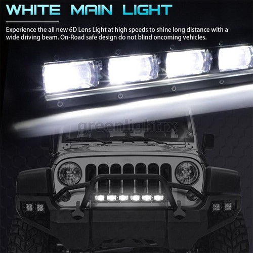 8in 14in 20in LED Work Light Bar White Amber DRL Fog Offroad Driving Truck SUV - Bild 4 von 18