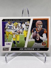 2021 Score Football Joe Burrow Collegiate Champions #CC1 Cincinnati Bengals/LSU