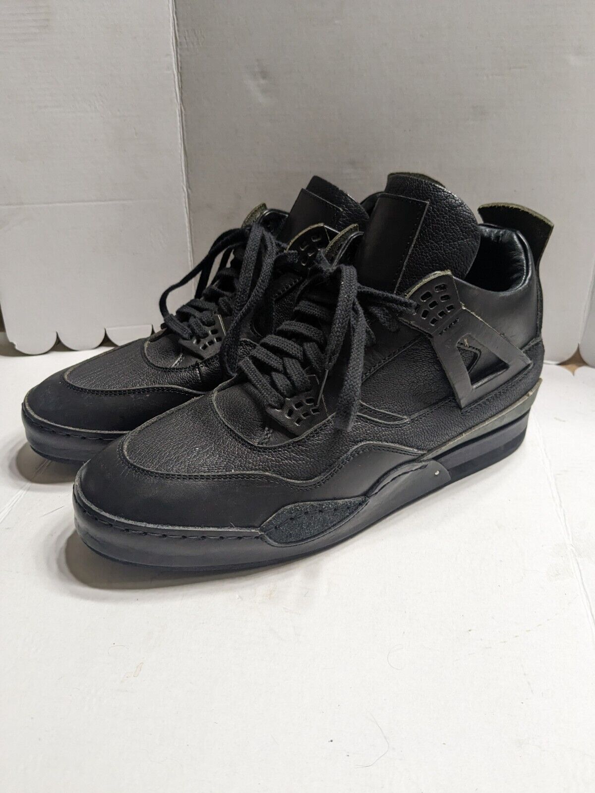 Hender Scheme mip-10 Jordan 4 Black Leather..Hender Scheme size 5..US size  9.5