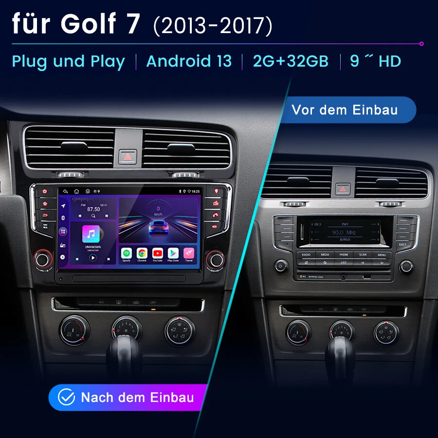 Android 14 Für VW Golf 7 MK7 VII 2012-2018 Autoradio DAB+ Carplay GPS Navi DSP - Bild 2 von 4