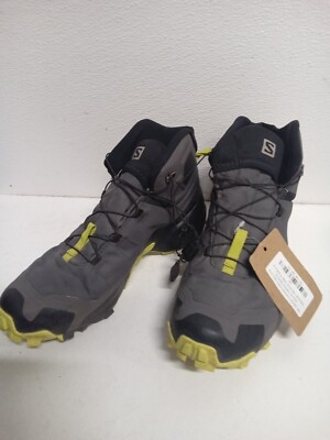 SALOMON Cross Hike Mid GoreTex Mens 9 Hiking Boots/Shoes Magnet