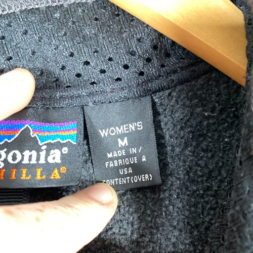 Patagonia Jacket Womens M Grey Synchilla Fleece Vest High Arctic Vintage SP00 - Picture 5 of 16