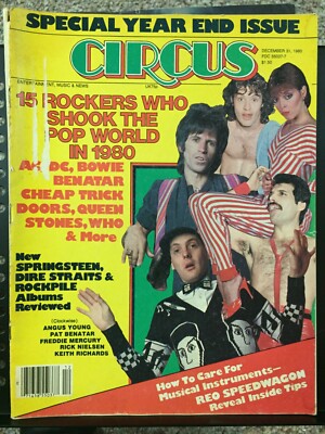 1980 December 31 Circus  Rockers cover, (missing) Springsteen poster, AC/DC, Bow