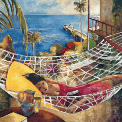 36W''x36H'' CALIFORNIA DREAMING by DIDIER LOURENCO SLEEP HAMMOCK CHOICES of CANVAS