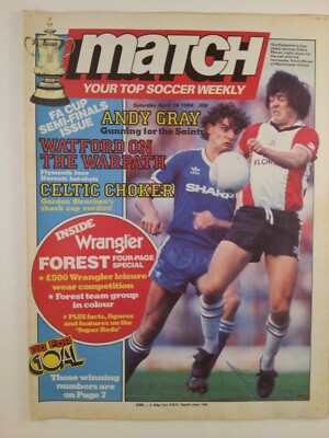 Match : 14th April 1984 : Vintage Football Magazine. | eBay UK