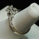 Signed DAI 14K White Gold  Natural Earth Mined Diamond Engagement Ring 1 cttw   — photo 6