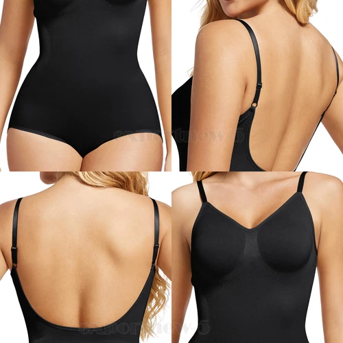 Body para mujer espalda baja control abdomen sin costuras espalda sin espalda modelador calzoncillos top - Imagen 7 de 44