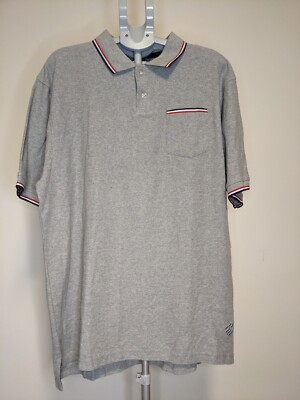 Mens Gray Rocawear Short Sleeve Polo Shirt Size 3XL, NWT