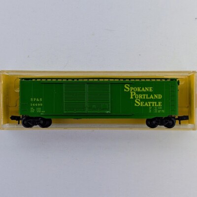 Micro-Trains 34041 N Scale 50' Std Steel Box Car Dbl Dr-Spokane Portland Seattle