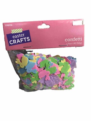 1 pack Brights Easter Bunny Confetti  1.5oz Party Decor Crafts Table Scatter