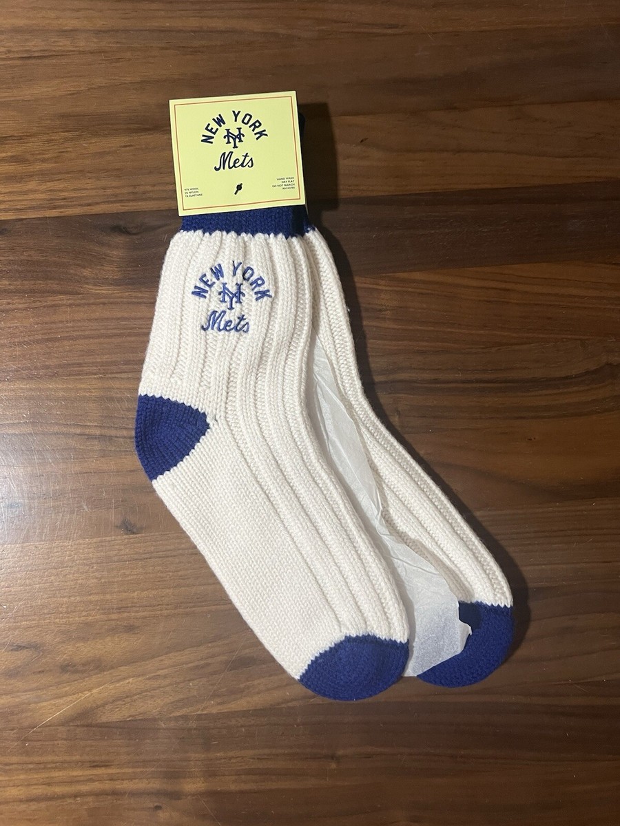 Aime Leon Dore ALD New York Mets Sock Embroidered Cream And Blue
