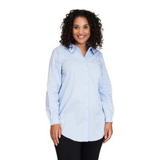 GOZZIP Bluse langarm Stockholm Gr 54 hell blau