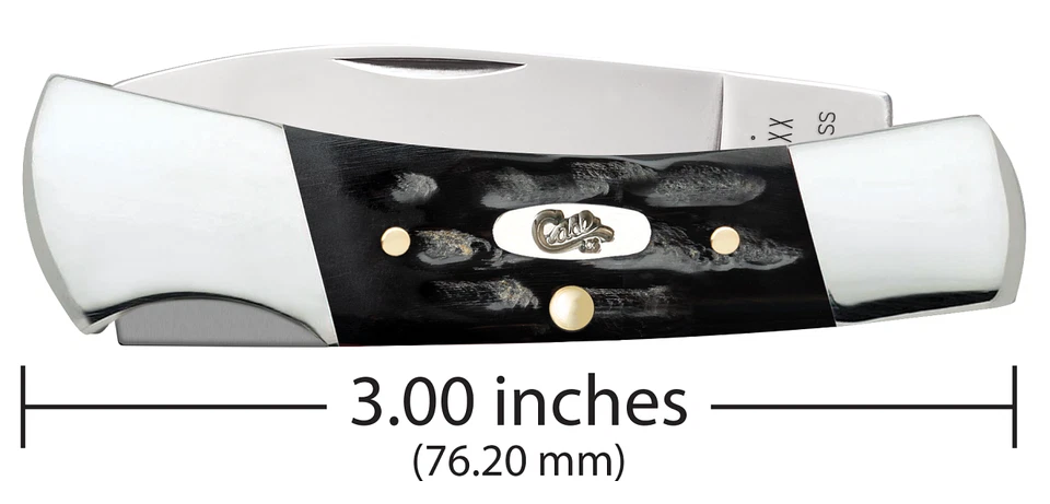 Cuchillo de bolsillo de acero inoxidable Case xx Cuchillos Lockback Jigged Buffalo Horn 65031 Foto 2 de 4