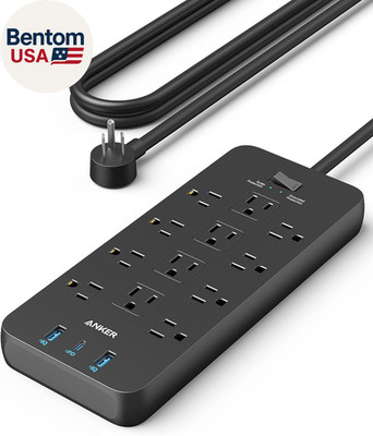 Power Strip with 2100J Surge Protector, Outlet Extender, 5Ft Extension Cord with