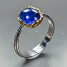 Gemstone ring Blue Sapphire Ring 925 Sterling Silver Size 7.75 /R473964