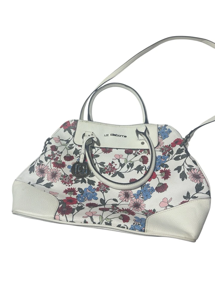 Cartera Liz Claiborne Lillian Dome para mujer Cartera Floral Primavera Bandolera Mango Foto 3 de 4