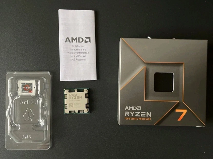 RYZEN 7 7700X Zen 4 Socket AM5 12-2022 105W 4,5 GHz Fuori GaranziaMa Come Nuovo  - Immagine 2 di 4