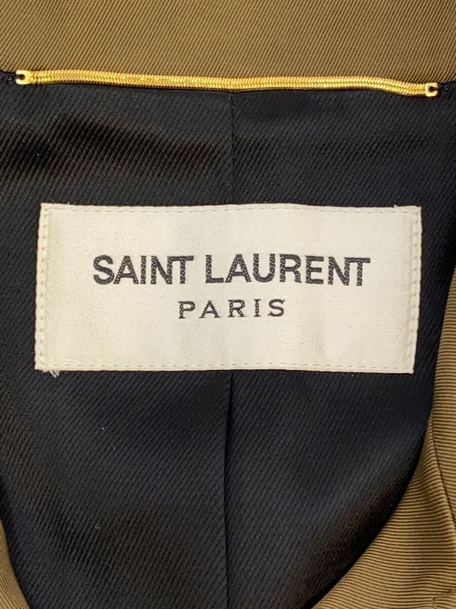 SAINT LAURENT Trench Coat 2021 Giacche Tuta Lunga Marrone Rayon 648571