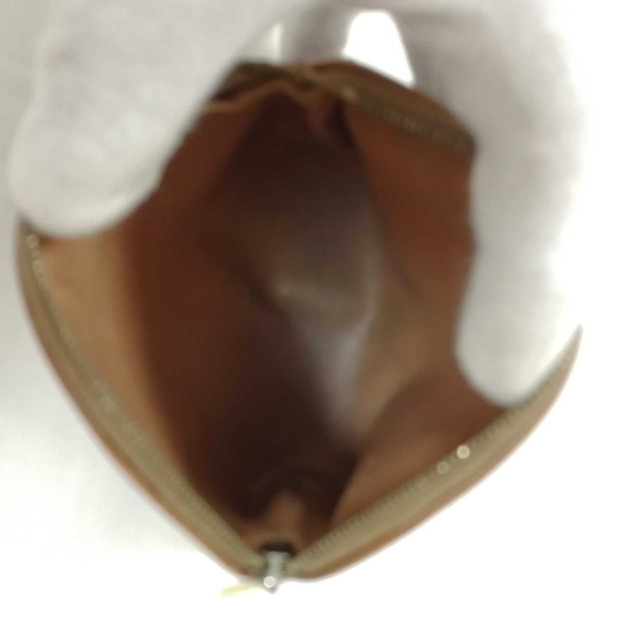 CELINE Macadam Pattern Mini Pouch Dark Brown Used - image 9